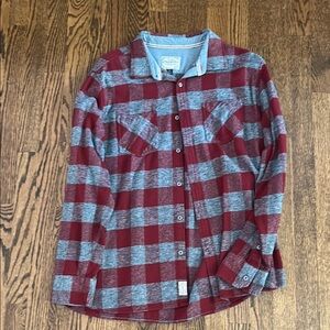 Flag & Anthem XL Red and Gray Plaid Shirt